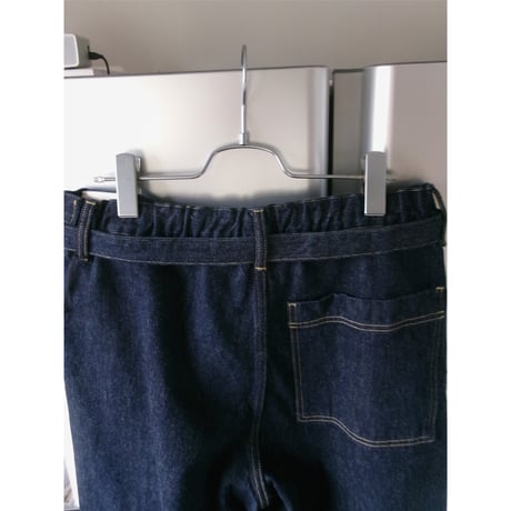 YOKO SAKAMOTO /  BELTED TROUSERS *INDIGO(ONE WASH)