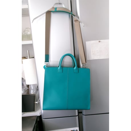 Rich I / O.RECTANGLE [LEATHER HELMET BAG・OFFICE] *EMERALD