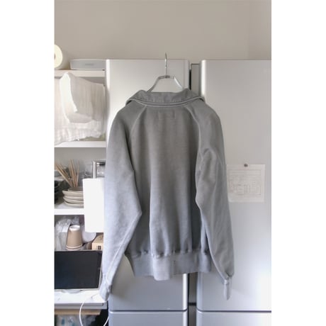 Rich I / HALF ZIP COLLAR SWEAT *BLACK