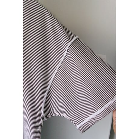ABELIA EDWARD GOUCHA / CLASSIC T-SHIRT BORDER *BROWN