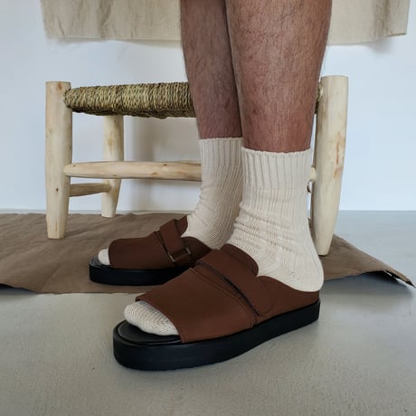 KIIT / MANEBU×KIIT SANDAL -BROWN