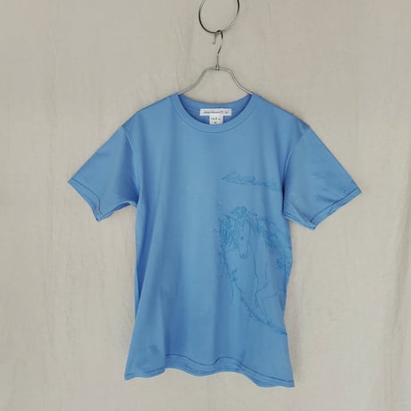 ABELIA EDOWARD GOUCHA / Side 馬 tee - C・Blue