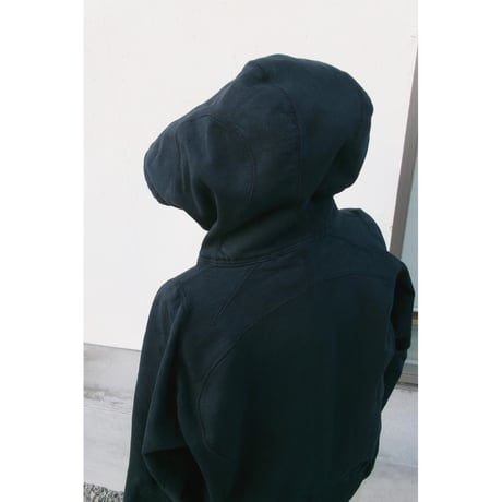 NVRFRGT / PANELED ZIP UP HOODIE *FADED INK