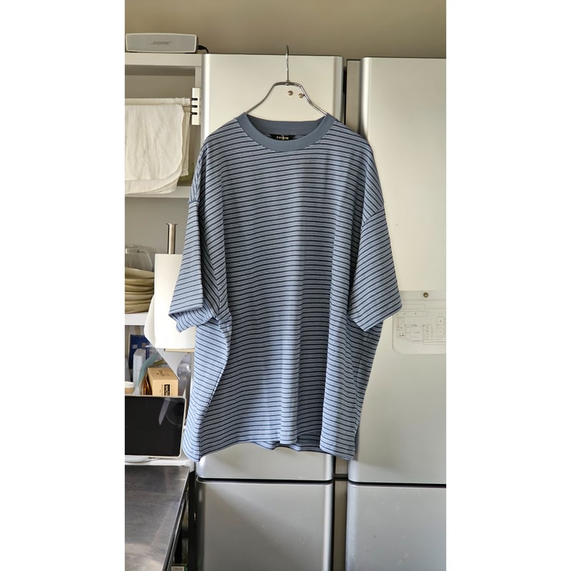 ○EVCON/ BORDER WIDE S/S T-SHIRT *BLUE | AVET