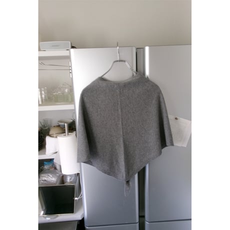 FUJI / WHITE CASHMERE SCARF *GRAY