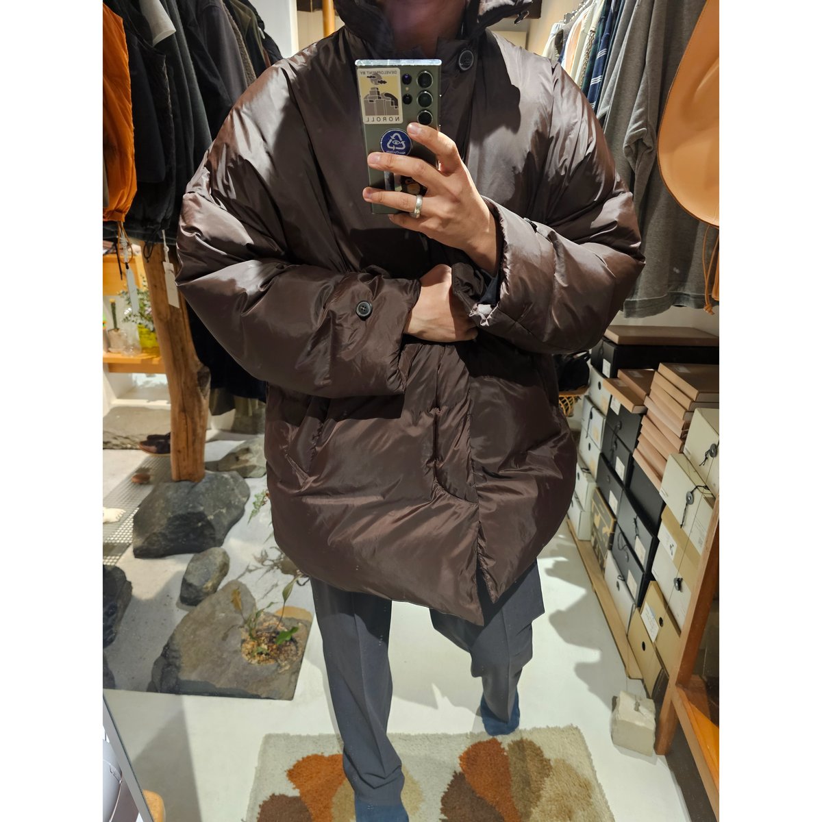 YOKO SAKAMOTO / DOWN BIG JACKET *BROWN | AVET YOKO SAKAMOTO / DOWN BIG JACKET *BROWN | AVET