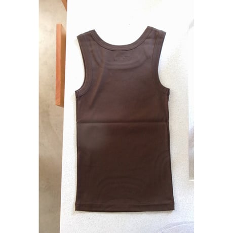 FUJI / COTTON SQUARE TANK TOP(for ladies) *BROWN