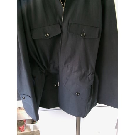 OLD FOLK HOUSE / Hard Twist Cotton Hunting Jacket *Navy