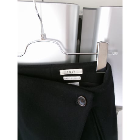 FUJI(for ladies) / LAMBSWOOL MELTON LONG SKIRT *NAVY