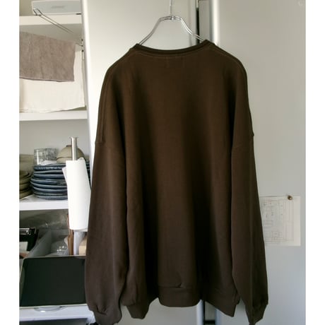 EVCON / V NECK SWEAT *BROWN
