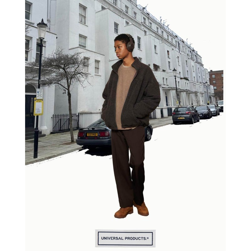 UNIVERSAL PRODUCTS / WOOL FLEECE DERBY JACKET *