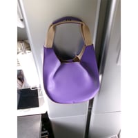 Rich I / S. CircleI [Leather Handle Bag・Small] *LAVENDER