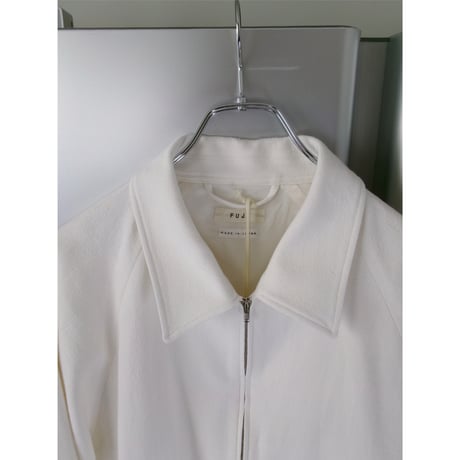 FUJI / COTTON SILK RAGLAN BLOUSON *WHITE