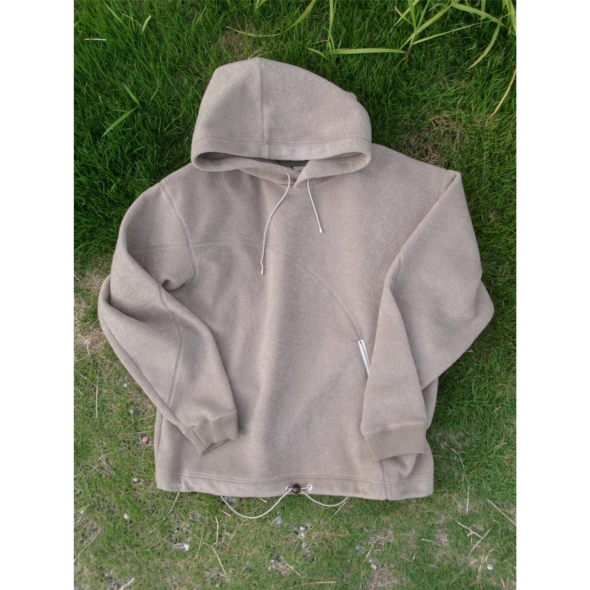 ABELIA EDWARD GOUCHA / FRACTURE HOODIE *BEIGE |
