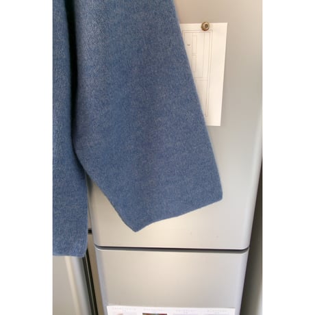 Blanc YM / Wool Fleece Snap Pullover *Sax blue