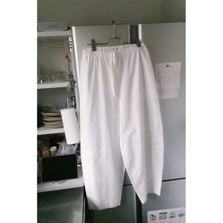 FUJI / COTTON BALLOON PANTS (for ladies) *WHITE