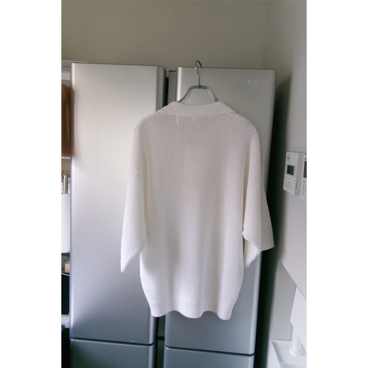 専用Blanc YMブランワイエム SKIPPER KNIT SHIRT Blanc YM] (ブランワイエム) BL-25A-SCSS SILK COTTON SKIPPER