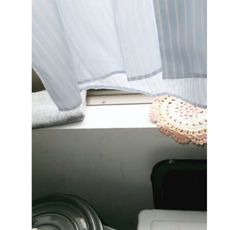 FUJI /　COTTON CUPRA STRIPE SHIRT *BLUE