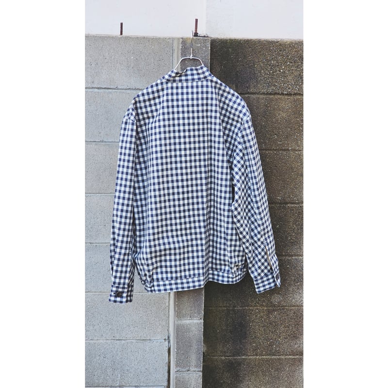 FUJI / WOOL STAND COLLAR BLOUSON *BLUE | AVET
