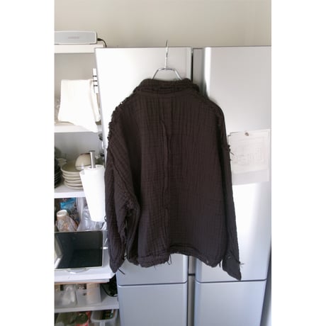 YUTASETOGAWA / Crepon 4Gauze Coverall Jacket *SUMI