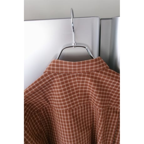 FUJI / COTTON CHECK SHIRT *BROWN