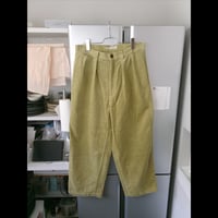 NO ROLL / THICKWALK CORDS PANTS *LIME GREEN