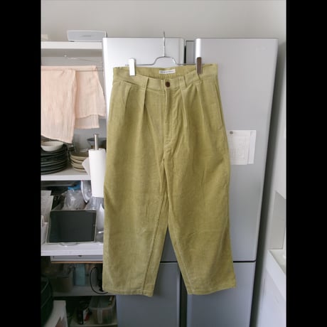 NO ROLL / THICKWALK CORDS PANTS *LIME GREEN