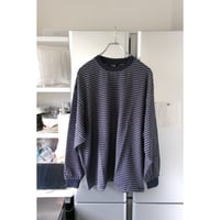 EVCON/ BORDER WIDE L/S T-SHIRT *NAVY