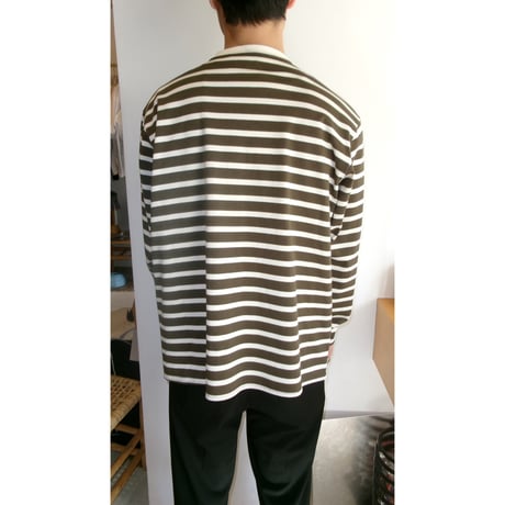 FUJI / Border KNIT L/S T-SHIRT *OLIVE
