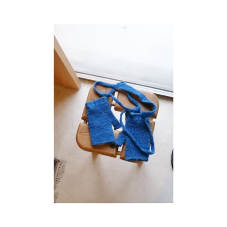 MY___ / ALPACA ARM WARMER(for Ladies) *BLUE