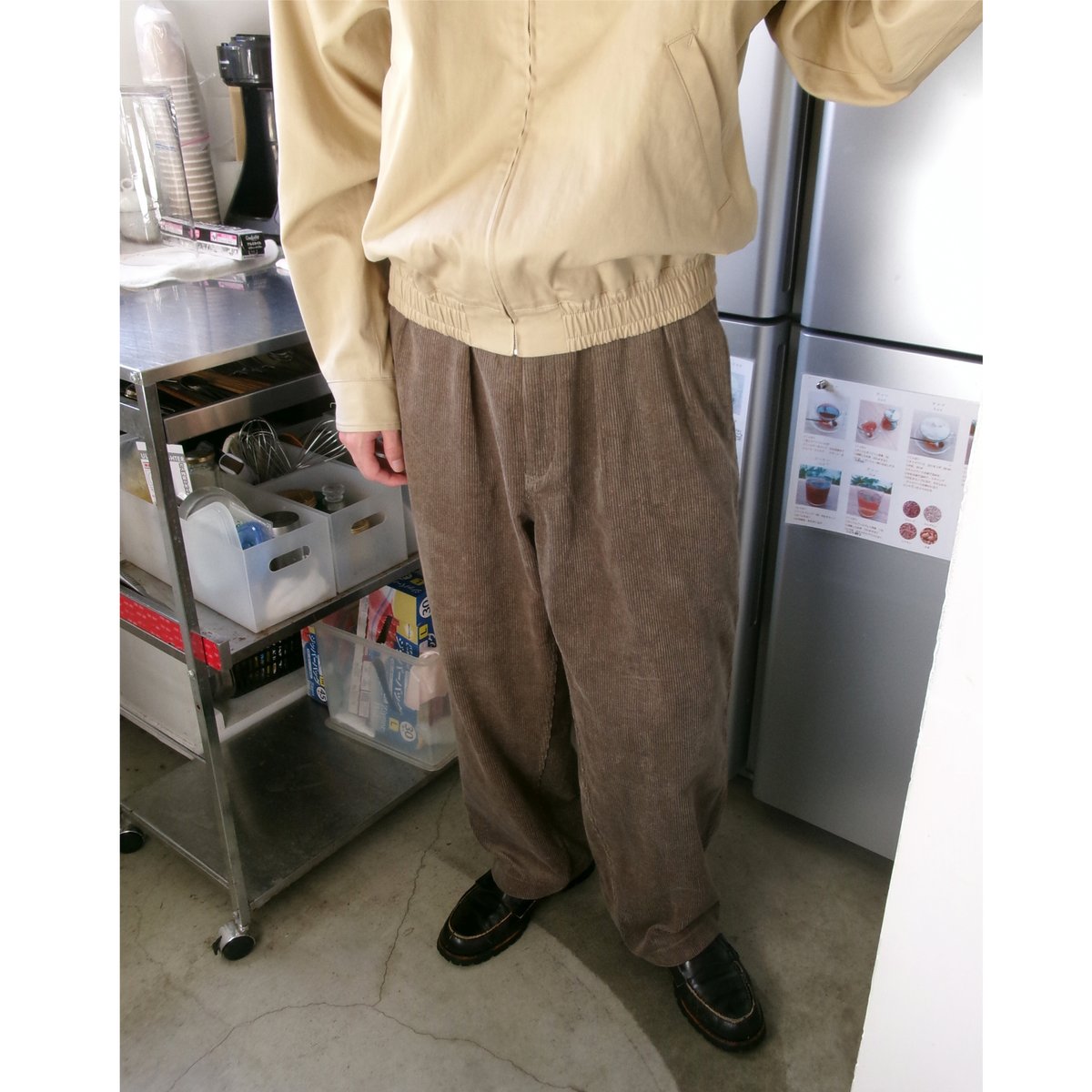 NO ROLL / THICKWALK CORDS PANTS *SMOKE BROWN |