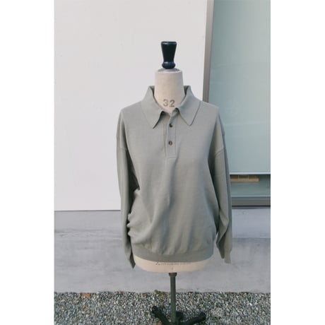 YOKO SAKAMOTO / KNIT POLO *BEIGE