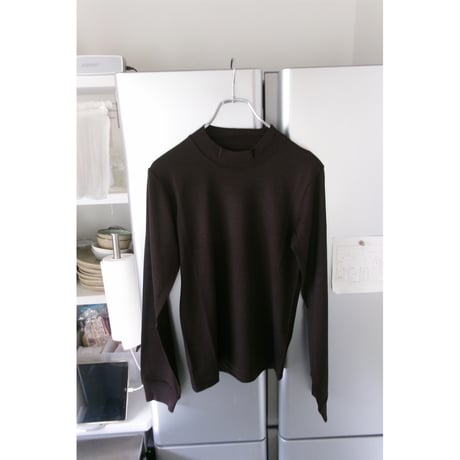 FUJI / WOOL L/S T-SHIRTS (for ladies) *BROWN
