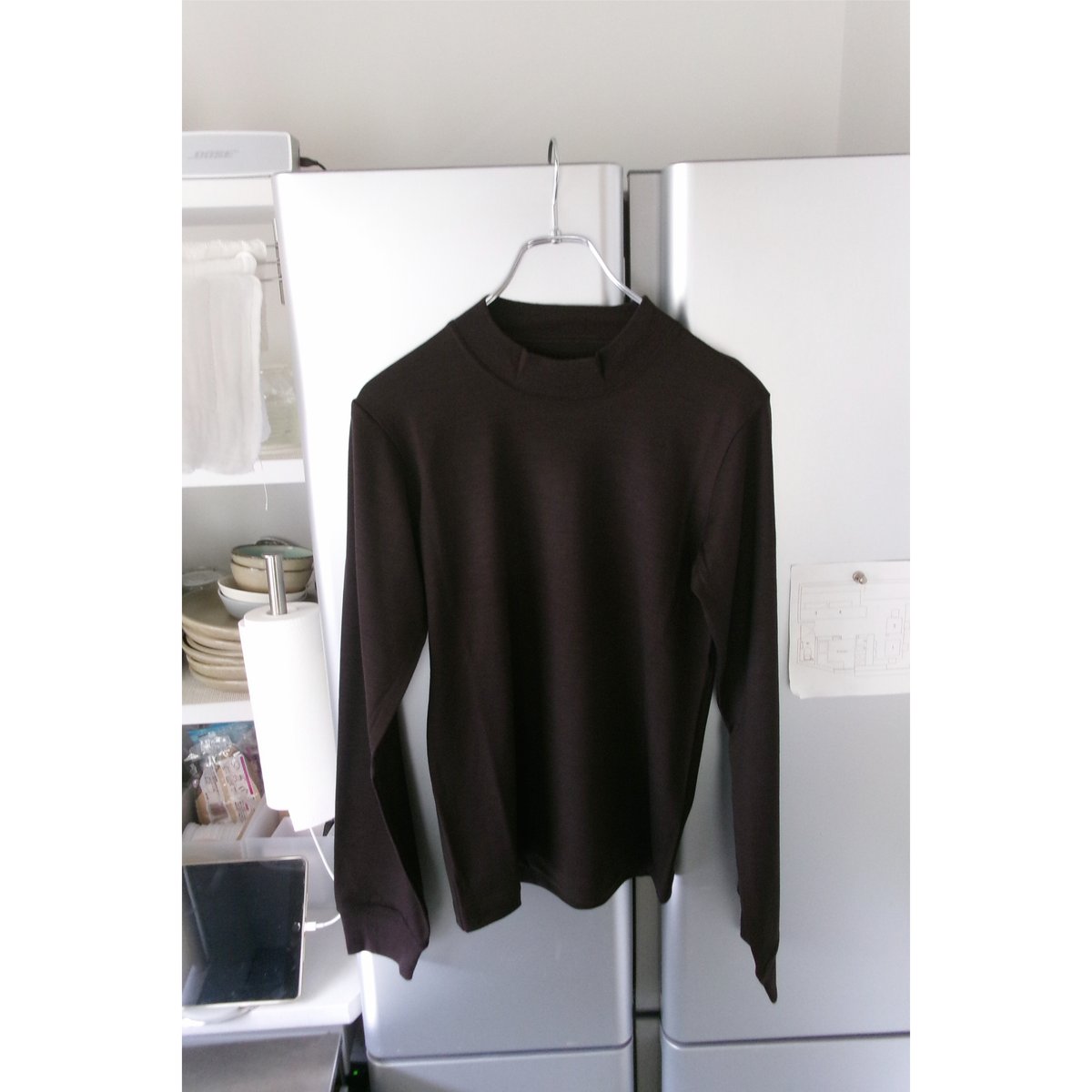 FUJI / WOOL L/S T-SHIRTS (for ladies) *BROWN | 