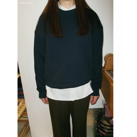 FUJI (side A) / CREW NECK SWEAT *NAVY