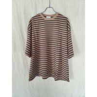 ●EVCON / Border Wide S/S Tee -CAMEL