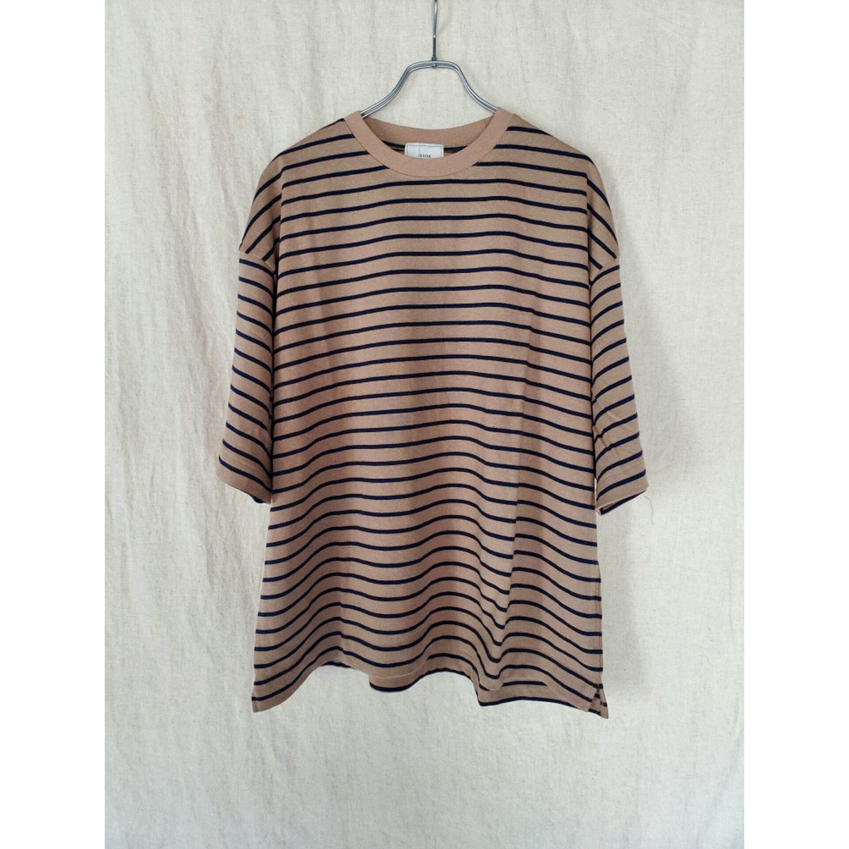 ○EVCON / Border Wide S/S Tee -CAMEL | AVET