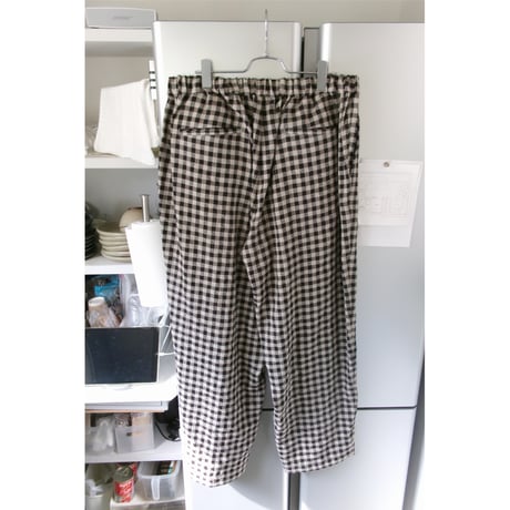 YOKO SAKAMOTO / WIDE EASY PANTS *GINGHAM