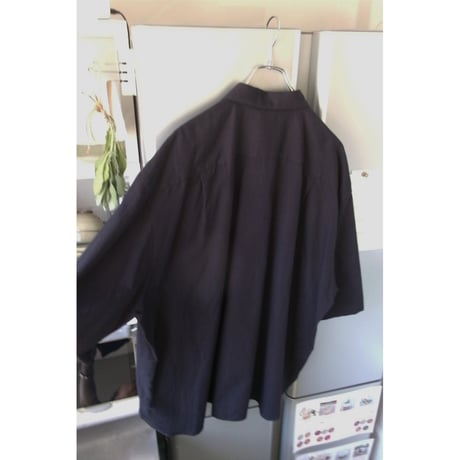 Blanc YM / Soft Oxford Half Shirts *NAVY