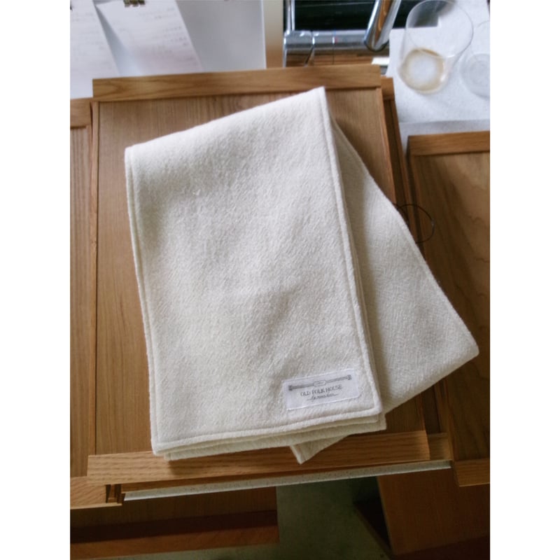新品未使用old folk house 2wayウールストール茶 OLD FOLK HOUSE / Wool Long &Short Scarf *Natura