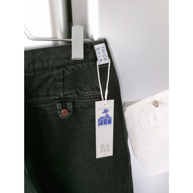 NO ROLL / THICKWALK PANTS BLACK DENIM *BLACK |