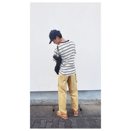 TOZAOU / String Fierd Pants -Yellow