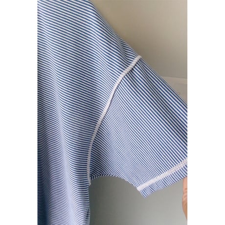 ABELIA EDWARD GOUCHA / CLASSIC T-SHIRT BORDER *BLUE