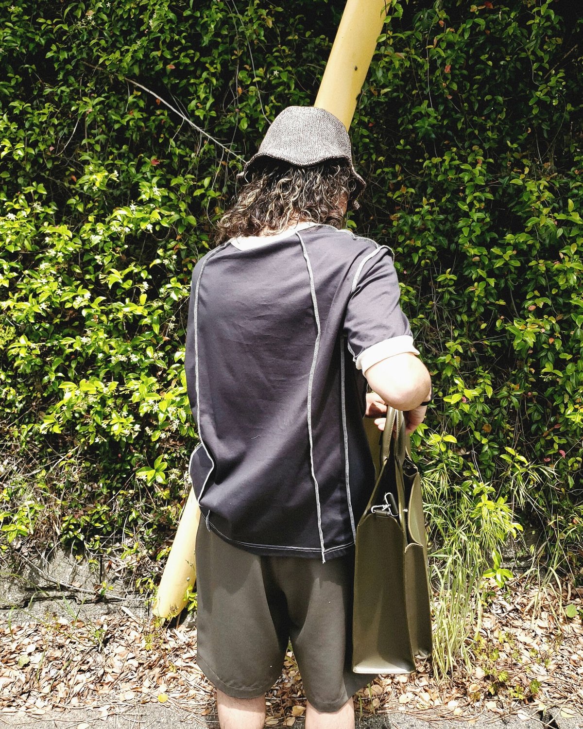Rich I / RECTANGLE [LEATER HELMET BAG] | AVET