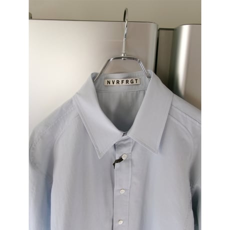 NVRFRGT / PANELLED LONG SLEEVE SHIRT *SAX
