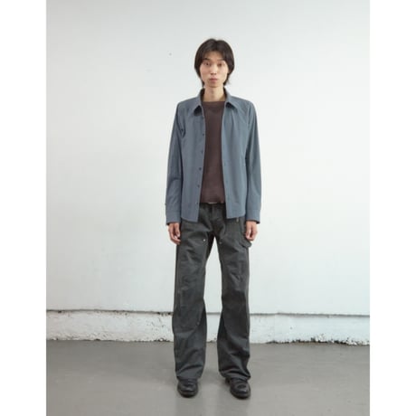 NVRFRGT / PANELLED LONG SLEEVE SHIRT *SLATE BLUE