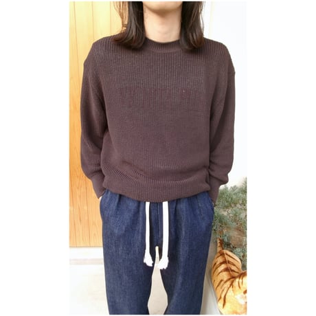 FUJI / COTTON STANDARD KNIT *BROWN