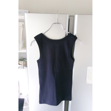 FUJI / COTTON SQUARE TANK TOP(for ladies) *NAVY