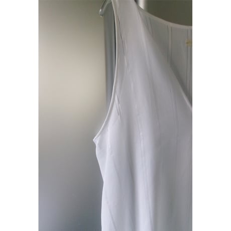 FUJI / COTTON STRIPE ONEPIECE(for ladies) *WHITE