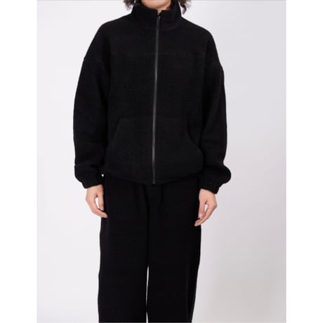 UNIVERSAL PRODUCTS / WOOL FLEECE DERBY JACKET *BLACK